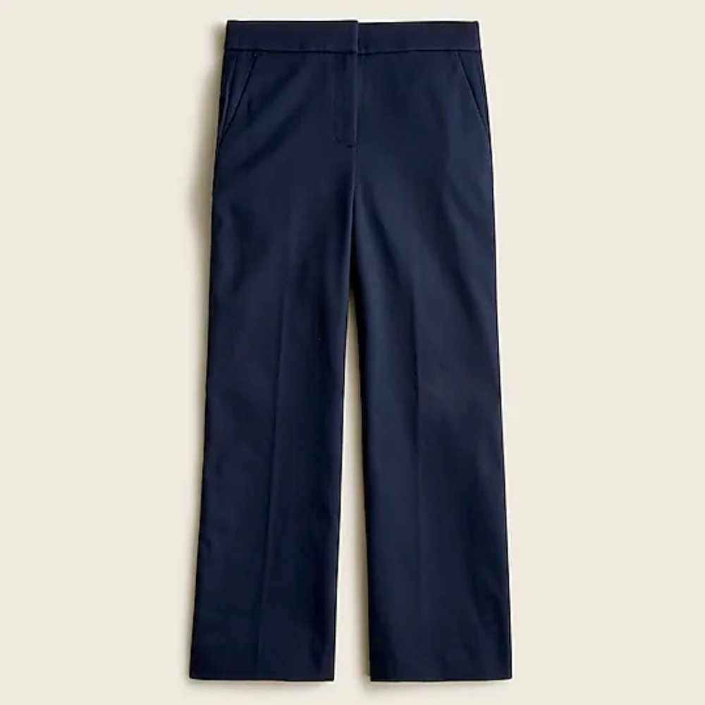J Crew Hayden Kickout Crop Pant in Bi-Stretch Cotton